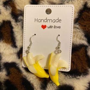 BANANA HANDMADE EARRINGS 🍌